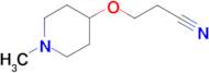 3-[(1-methylpiperidin-4-yl)oxy]propanenitrile