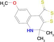 8-methoxy-4,4-dimethyl-4,5-dihydro-1H-[1,2]dithiolo[3,4-c]quinoline-1-thione