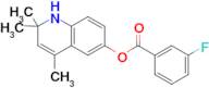 2,2,4-trimethyl-1,2-dihydroquinolin-6-yl 3-fluorobenzoate