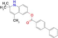 2,2,4-trimethyl-1,2-dihydroquinolin-6-yl biphenyl-4-carboxylate