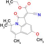 ethyl (2Z)-cyano(8-methoxy-4,4,6-trimethyl-2-oxo-4H-pyrrolo[3,2,1-ij]quinolin-1(2H)-ylidene)acetate