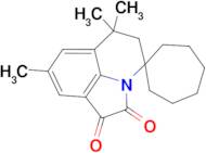 6',6',8'-trimethyl-5',6'-dihydrospiro[cycloheptane-1,4'-pyrrolo[3,2,1-ij]quinoline]-1',2'-dione