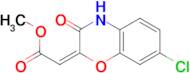 methyl (2E)-(7-chloro-3-oxo-3,4-dihydro-2H-1,4-benzoxazin-2-ylidene)acetate