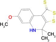 7-methoxy-4,4-dimethyl-4,5-dihydro-1H-[1,2]dithiolo[3,4-c]quinoline-1-thione