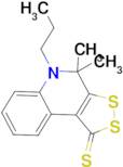 4,4-dimethyl-5-propyl-4,5-dihydro-1H-[1,2]dithiolo[3,4-c]quinoline-1-thione