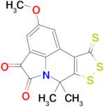 2-methoxy-7,7-dimethyl-10-thioxo-7,10-dihydro[1,2]dithiolo[3,4-c]pyrrolo[3,2,1-ij]quinoline-4,5-di…