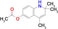 2,2,4-trimethyl-1,2-dihydroquinolin-6-yl acetate