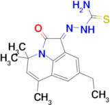 (1E)-8-ethyl-4,4,6-trimethyl-4H-pyrrolo[3,2,1-ij]quinoline-1,2-dione 1-thiosemicarbazone