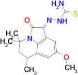 (1E)-8-methoxy-4,4,6-trimethyl-5,6-dihydro-4H-pyrrolo[3,2,1-ij]quinoline-1,2-dione 1-thiosemicar...