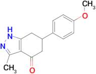 6-(4-methoxyphenyl)-3-methyl-1,5,6,7-tetrahydro-4H-indazol-4-one