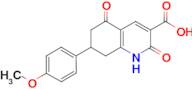 7-(4-methoxyphenyl)-2,5-dioxo-1,2,5,6,7,8-hexahydroquinoline-3-carboxylic acid