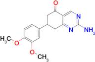 2-amino-7-(3,4-dimethoxyphenyl)-7,8-dihydroquinazolin-5(6H)-one