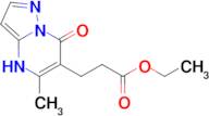 ethyl 3-(5-methyl-7-oxo-4,7-dihydropyrazolo[1,5-a]pyrimidin-6-yl)propanoate