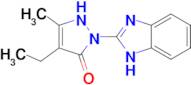 1-(1H-benzimidazol-2-yl)-4-ethyl-3-methyl-1H-pyrazol-5-ol