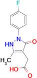 [1-(4-fluorophenyl)-5-hydroxy-3-methyl-1H-pyrazol-4-yl]acetic acid