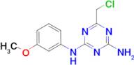 6-(chloromethyl)-N-(3-methoxyphenyl)-1,3,5-triazine-2,4-diamine