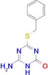 4-amino-6-(benzylthio)-1,3,5-triazin-2(5H)-one