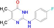 2-[(4-fluorophenyl)amino]-5,6-dimethylpyrimidin-4(3H)-one