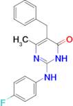 5-benzyl-2-[(4-fluorophenyl)amino]-6-methylpyrimidin-4(3H)-one