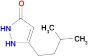 5-(3-methylbutyl)-2,4-dihydro-3H-pyrazol-3-one