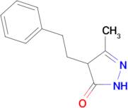 5-methyl-4-(2-phenylethyl)-2,4-dihydro-3H-pyrazol-3-one
