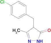 4-(4-chlorobenzyl)-5-methyl-2,4-dihydro-3H-pyrazol-3-one