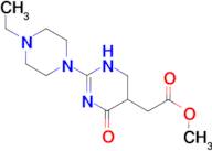 methyl [2-(4-ethylpiperazin-1-yl)-6-oxo-1,4,5,6-tetrahydropyrimidin-5-yl]acetate