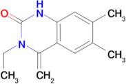 3-ethyl-6,7-dimethyl-4-methylene-3,4-dihydroquinazolin-2(1H)-one