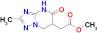 methyl (2-methyl-5-oxo-4,5,6,7-tetrahydro[1,2,4]triazolo[1,5-a]pyrimidin-6-yl)acetate