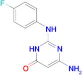 6-amino-2-[(4-fluorophenyl)amino]pyrimidin-4(3H)-one