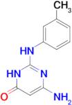 6-amino-2-[(3-methylphenyl)amino]pyrimidin-4(3H)-one