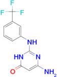 6-amino-2-{[3-(trifluoromethyl)phenyl]amino}pyrimidin-4(3H)-one