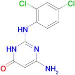 6-amino-2-[(2,4-dichlorophenyl)amino]pyrimidin-4(3H)-one