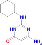 6-amino-2-(cyclohexylamino)pyrimidin-4(3H)-one