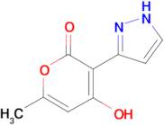 4-hydroxy-6-methyl-3-(1H-pyrazol-3-yl)-2H-pyran-2-one