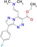 ethyl 4-[(E)-2-(dimethylamino)vinyl]-8-(4-fluorophenyl)pyrazolo[5,1-c][1,2,4]triazine-3-carboxylate