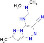 4-{[(dimethylamino)methyl]amino}-7-methylpyrazolo[5,1-c][1,2,4]triazine-3-carbonitrile