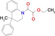 ethyl (4-methyl-4-phenyl-3,4-dihydroquinolin-1(2H)-yl)(oxo)acetate