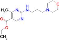 ethyl 4-methyl-2-[(3-morpholin-4-ylpropyl)amino]pyrimidine-5-carboxylate