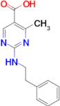 4-methyl-2-[(2-phenylethyl)amino]pyrimidine-5-carboxylic acid