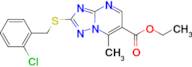 ethyl 2-[(2-chlorobenzyl)thio]-7-methyl[1,2,4]triazolo[1,5-a]pyrimidine-6-carboxylate