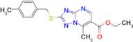 ethyl 7-methyl-2-[(4-methylbenzyl)thio][1,2,4]triazolo[1,5-a]pyrimidine-6-carboxylate