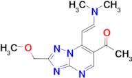 1-[7-[(E)-2-(dimethylamino)vinyl]-2-(methoxymethyl)[1,2,4]triazolo[1,5-a]pyrimidin-6-yl]ethanone