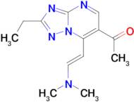 1-{7-[(E)-2-(dimethylamino)vinyl]-2-ethyl[1,2,4]triazolo[1,5-a]pyrimidin-6-yl}ethanone