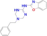 N-[5-(2-phenylethyl)-1,3,5-triazinan-2-ylidene]-1,3-benzoxazol-2-amine