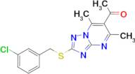 1-{2-[(3-chlorobenzyl)thio]-5,7-dimethyl[1,2,4]triazolo[1,5-a]pyrimidin-6-yl}ethanone