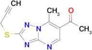 1-[7-methyl-2-(prop-2-yn-1-ylthio)[1,2,4]triazolo[1,5-a]pyrimidin-6-yl]ethanone