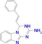 4-[(E)-2-phenylvinyl]-1,4-dihydro[1,3,5]triazino[1,2-a]benzimidazol-2-amine