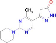 3-(4-methyl-2-piperidin-1-ylpyrimidin-5-yl)-1H-pyrazol-5-ol