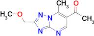 1-[2-(methoxymethyl)-7-methyl[1,2,4]triazolo[1,5-a]pyrimidin-6-yl]ethanone